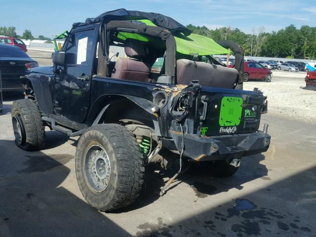 1C4AJWAG9CL261016 - 2012 JEEP WRANGLER S BLACK photo 3