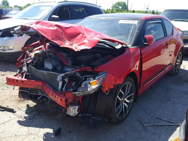 JTKJF5C70E3081301 - 2014 TOYOTA SCION TC 红色 照片 2