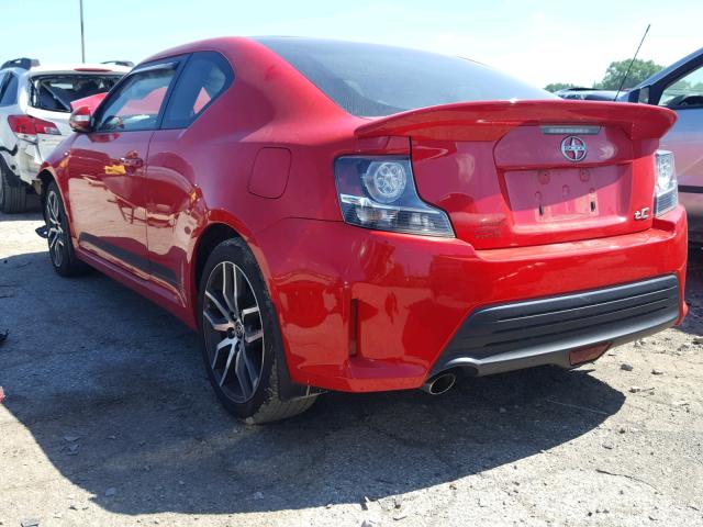 JTKJF5C70E3081301 - 2014 TOYOTA SCION TC 红色 照片 3