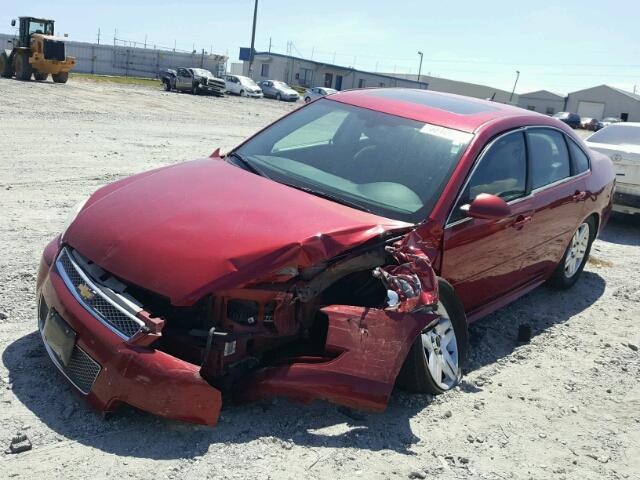 2G1WB5E30E1130921 - 2014 CHEVROLET IMPALA LIM RED photo 2