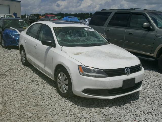 3VW2K7AJ8CM371960 - 2012 VOLKSWAGEN JETTA BASE 白色 照片 1