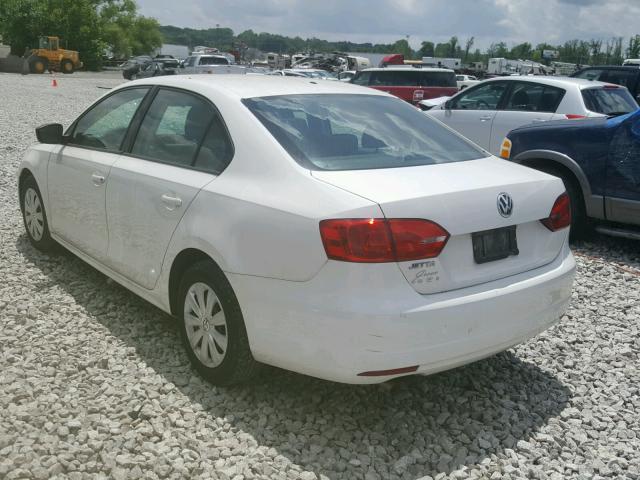 3VW2K7AJ8CM371960 - 2012 VOLKSWAGEN JETTA BASE 白色 照片 3