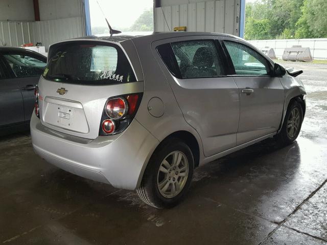 1G1JA6SH0C4100497 - 2012 CHEVROLET SONIC LS SILVER photo 4