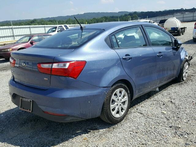 KNADM4A35G6589752 - 2016 KIA RIO LX Կապույտ լուսանկար 4