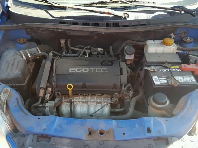 KL1TD66E09B623196 - 2009 CHEVROLET AVEO LS BLUE photo 7