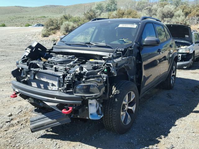 1C4PJMBX2JD502838 - 2018 JEEP CHEROKEE T BLACK photo 2