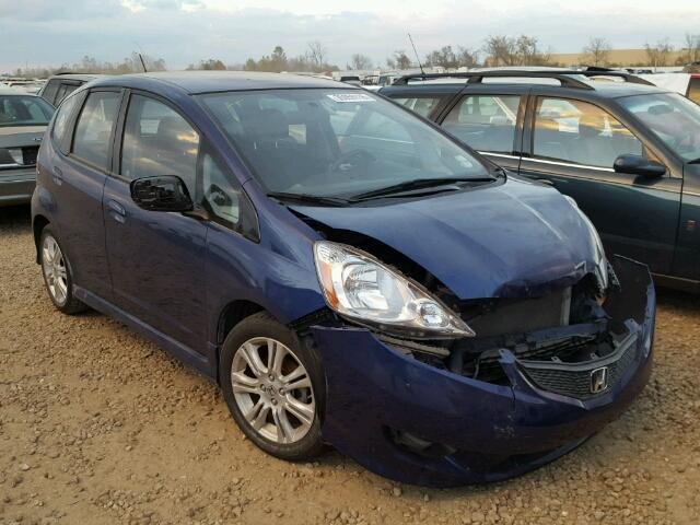 JHMGE8G50BC009104 - 2011 HONDA FIT SPORT BLUE photo 1