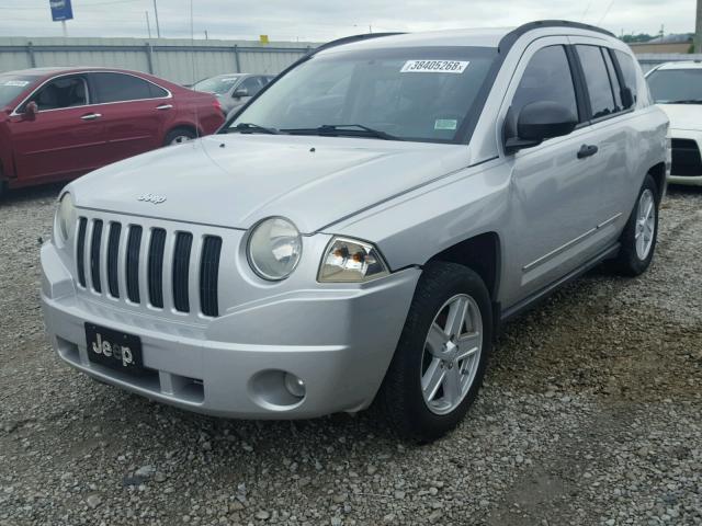 1J8FF47W18D790397 - 2008 JEEP COMPASS SP SILVER photo 2