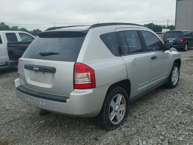 1J8FF47W18D790397 - 2008 JEEP COMPASS SP SILVER photo 4