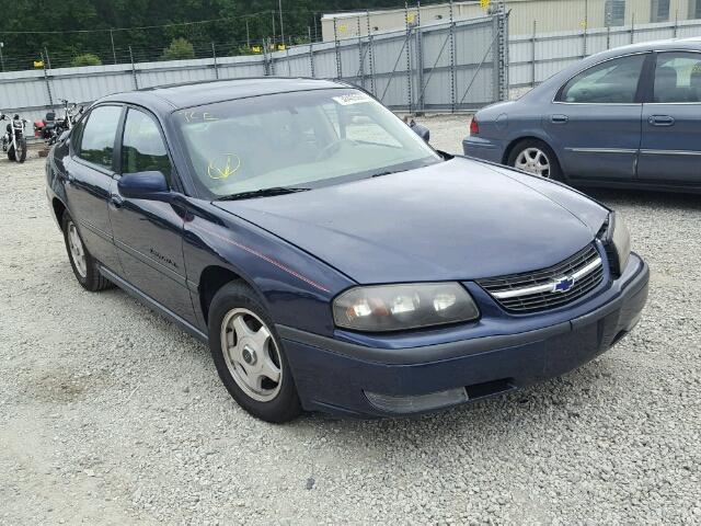 2G1WH55K929353705 - 2002 CHEVROLET IMPALA LS BLUE photo 1