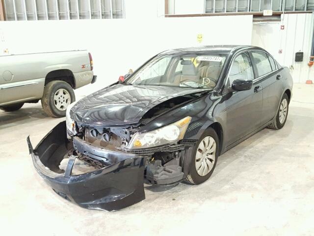 1HGCP26318A018584 - 2008 HONDA ACCORD LX BLACK photo 2