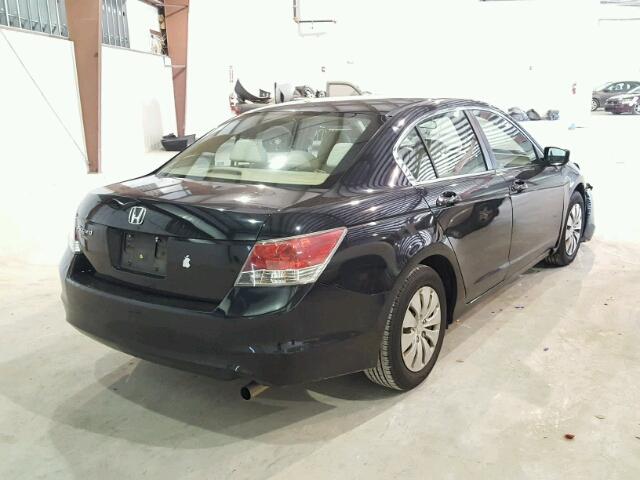 1HGCP26318A018584 - 2008 HONDA ACCORD LX BLACK photo 4