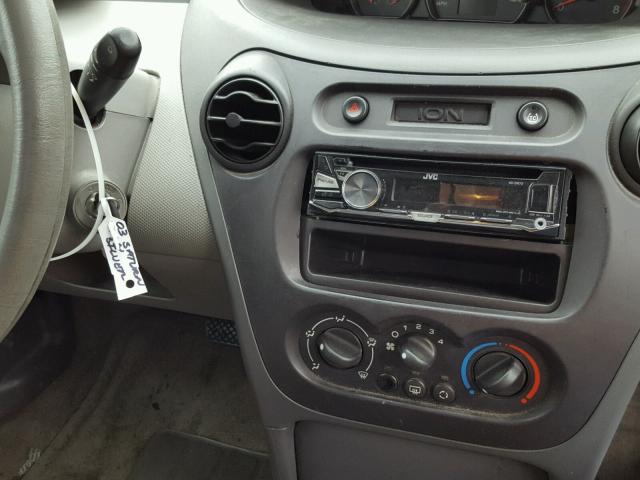 1G8AJ52F93Z161425 - 2003 SATURN ION LEVEL SILVER photo 9