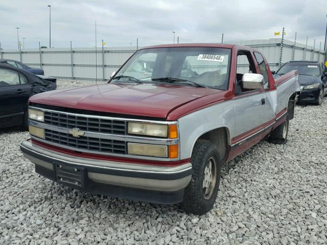 2GCEC19K9N1184566 - 1992 CHEVROLET GMT-400 C1 RED photo 2