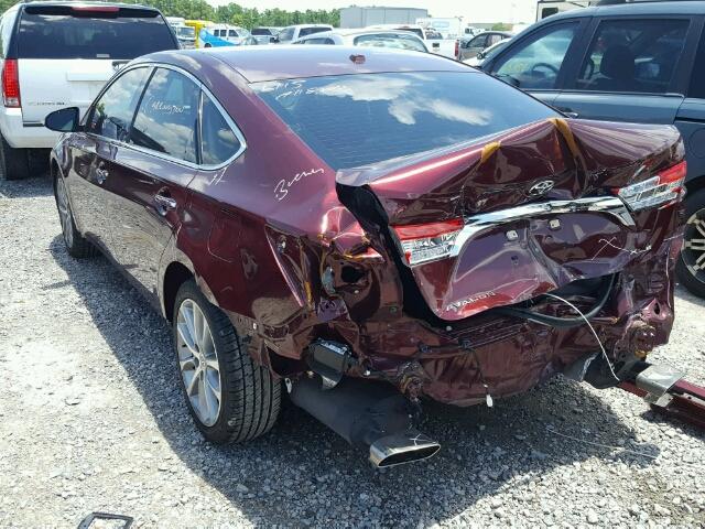 4T1BK1EB7FU152213 - 2015 TOYOTA AVALON XLE BURGUNDY photo 3