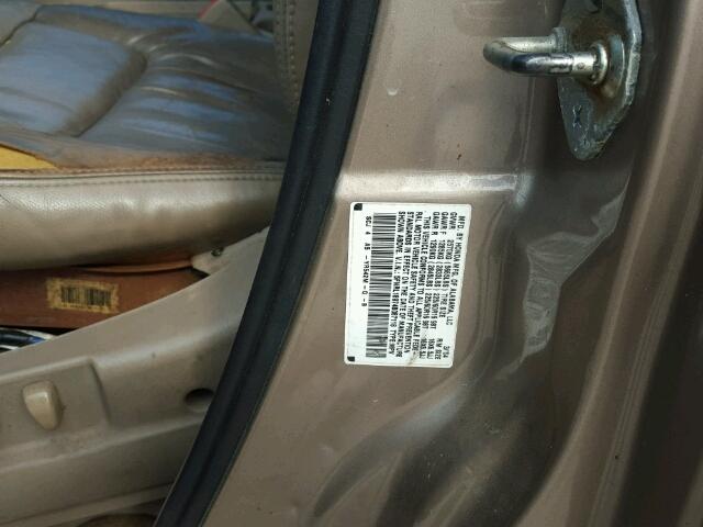 5FNRL18974B087118 - 2004 HONDA ODYSSEY GOLD photo 10