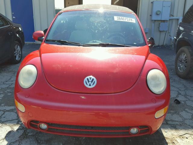 3VWCD31Y25M307288 - 2005 VOLKSWAGEN NEW BEETLE 红色 照片 9