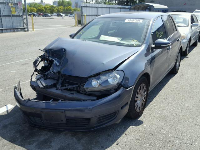 WVWDB7AJ4DW129616 - 2013 VOLKSWAGEN GOLF BLUE photo 2