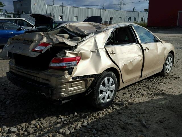 4T1BF3EK0BU227182 - 2011 TOYOTA CAMRY BASE BEIGE photo 4