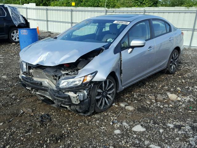 19XFB2F9XFE085399 - 2015 HONDA CIVIC EXL 银色 照片 2
