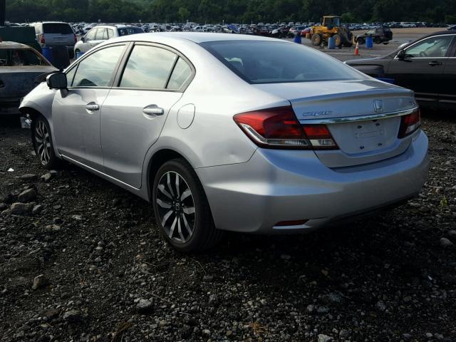 19XFB2F9XFE085399 - 2015 HONDA CIVIC EXL 银色 照片 3