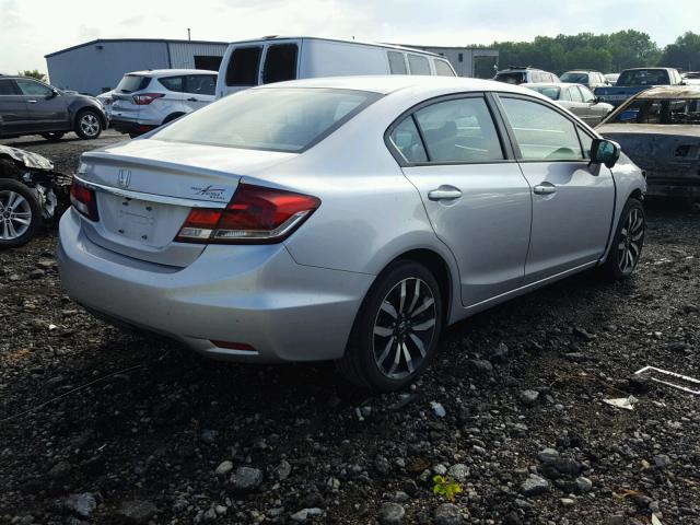 19XFB2F9XFE085399 - 2015 HONDA CIVIC EXL SILVER photo 4