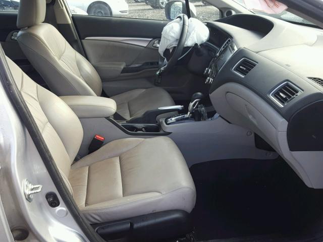 19XFB2F9XFE085399 - 2015 HONDA CIVIC EXL 银色 照片 5