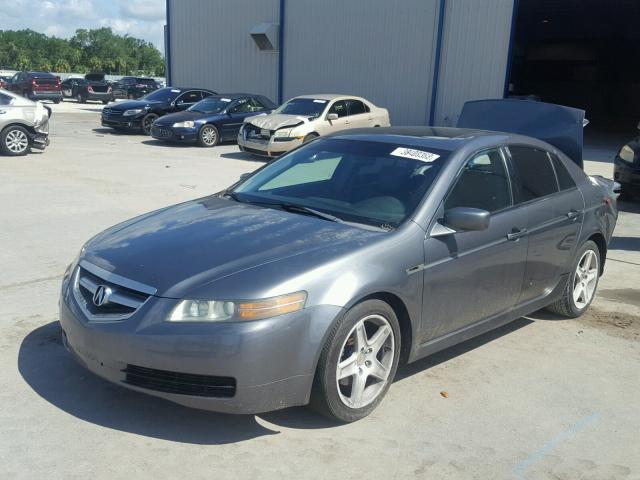 19UUA66215A038107 - 2005 ACURA TL GRAY photo 2