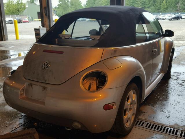 3VWCK21Y53M310148 - 2003 VOLKSWAGEN NEW BEETLE 灰色 照片 4
