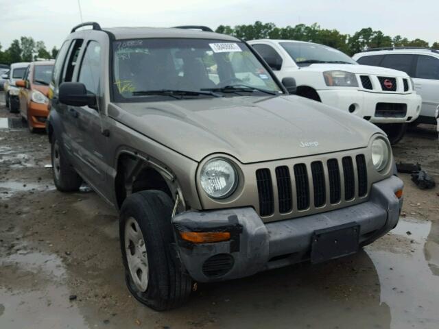 1J4GK48K14W273774 - 2004 JEEP LIBERTY SP TAN photo 1
