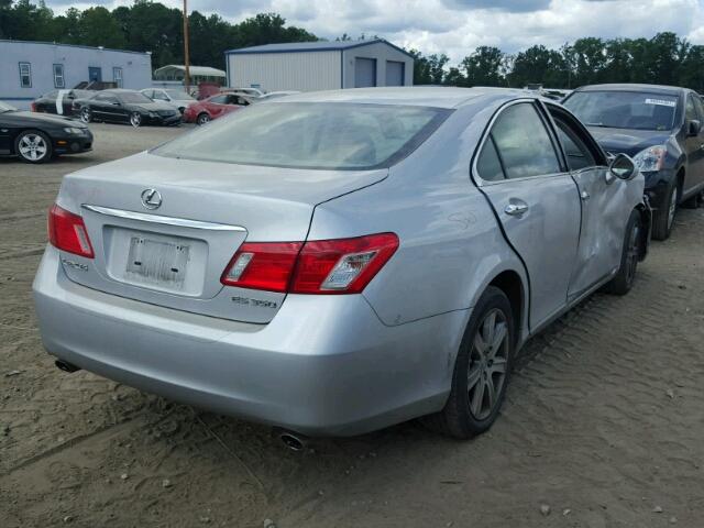 JTHBJ46GX92292385 - 2009 LEXUS ES 350 SILVER photo 4