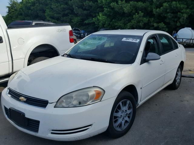 2G1WS553781244032 - 2008 CHEVROLET IMPALA POL WHITE photo 2