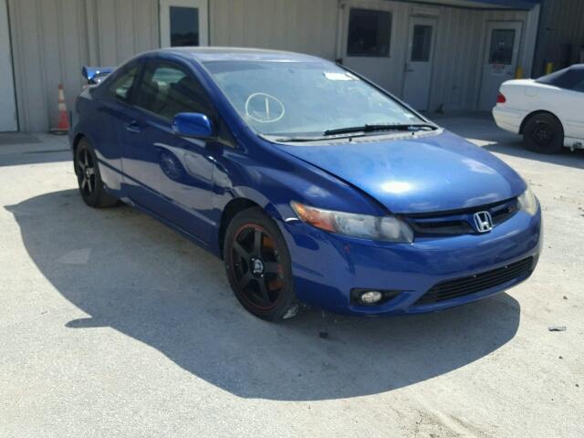 2HGFG21526H711247 - 2006 HONDA CIVIC SI BLUE photo 1