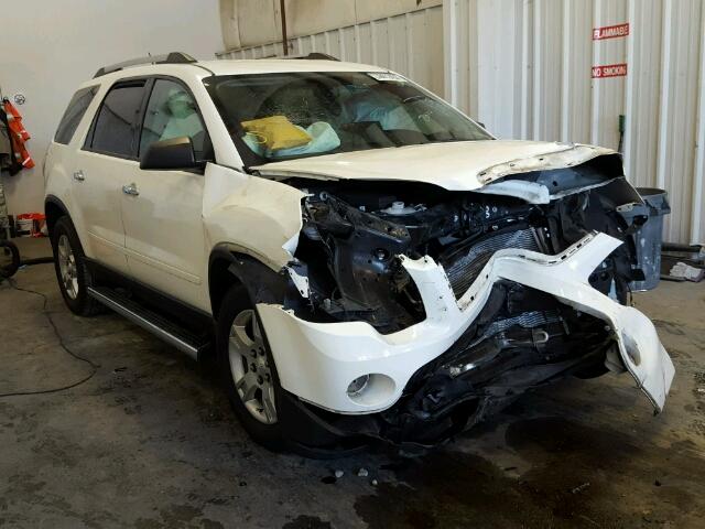 1GKLRKED5AJ250649 - 2010 GMC ACADIA WHITE photo 1