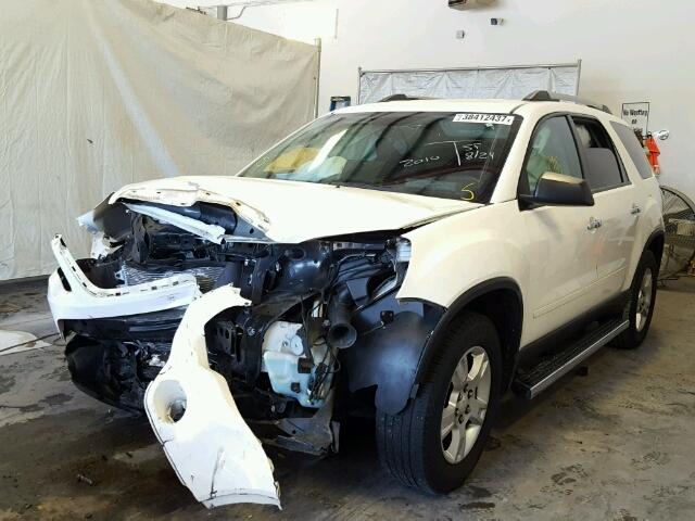 1GKLRKED5AJ250649 - 2010 GMC ACADIA WHITE photo 2