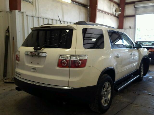 1GKLRKED5AJ250649 - 2010 GMC ACADIA WHITE photo 4