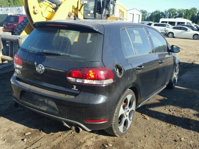 WVWHV7AJ0CW342764 - 2012 VOLKSWAGEN GTI BLACK photo 4