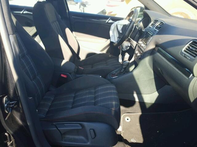 WVWHV7AJ0CW342764 - 2012 VOLKSWAGEN GTI BLACK photo 5