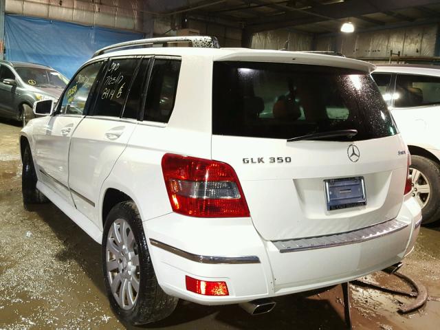 WDCGG8HB5AF318414 - 2010 MERCEDES-BENZ GLK 350 4M WHITE photo 3