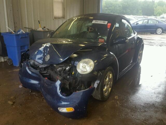 3VWCK21Y53M309582 - 2003 VOLKSWAGEN NEW BEETLE 蓝色 照片 2