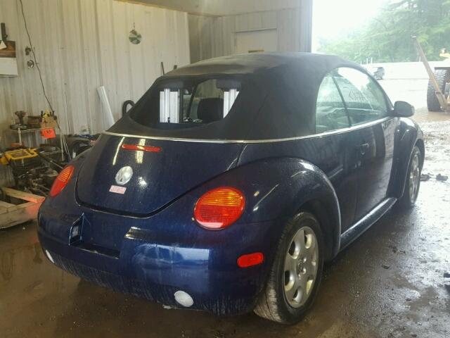 3VWCK21Y53M309582 - 2003 VOLKSWAGEN NEW BEETLE 蓝色 照片 4