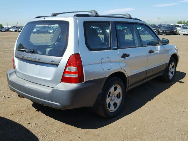 JF1SG63663H762817 - 2003 SUBARU FORESTER 2 SILVER photo 4