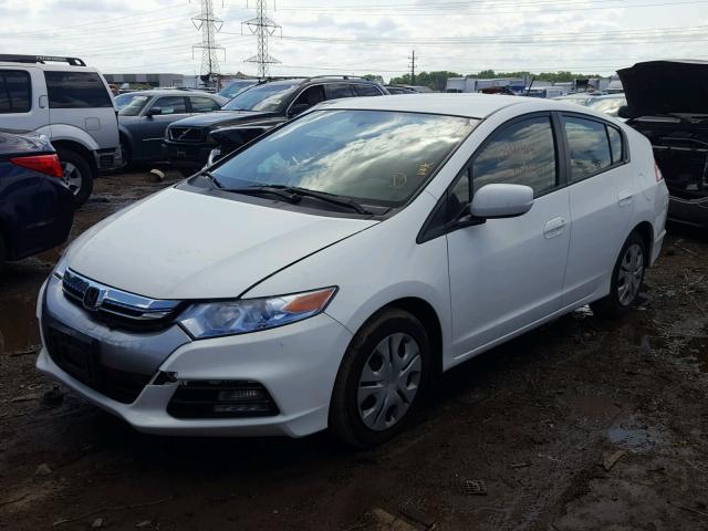 JHMZE2H35DS003889 - 2013 HONDA INSIGHT WHITE photo 2