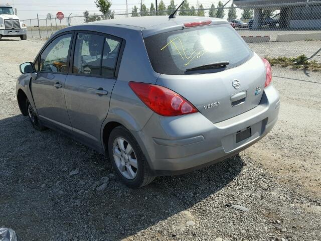 3N1BC1CP3AL393644 - 2010 NISSAN VERSA S SILVER photo 3