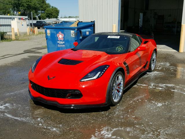 1G1YT2D66G5611094 - 2016 CHEVROLET CORVETTE 3 RED photo 2