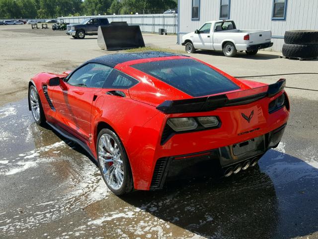 1G1YT2D66G5611094 - 2016 CHEVROLET CORVETTE 3 RED photo 3