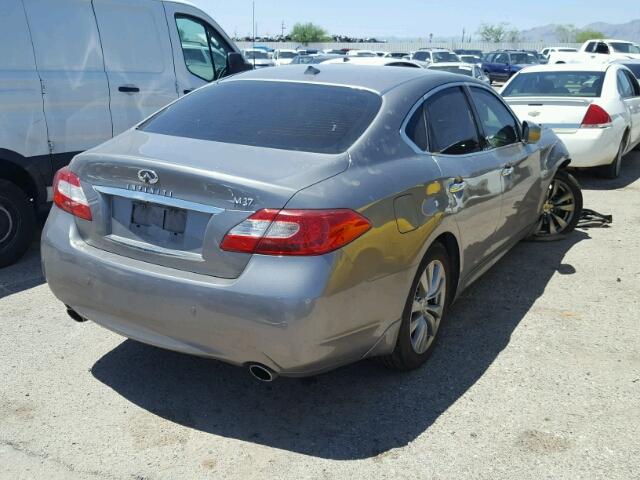 JN1BY1AP6DM513399 - 2013 INFINITI M37 GRAY photo 4