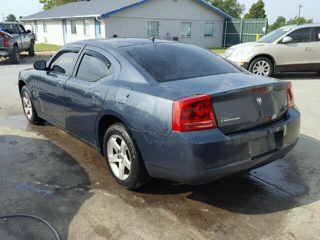 2B3KA43G28H235613 - 2008 DODGE CHARGER BLUE photo 3