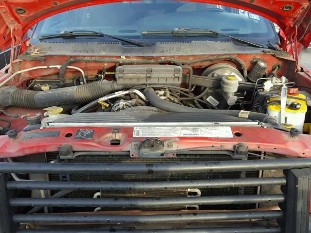 1B7HC13Y2XJ545350 - 1999 DODGE RAM 1500 RED photo 7