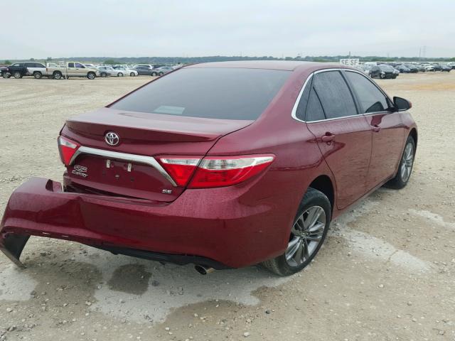 4T1BF1FK3HU674858 - 2017 TOYOTA CAMRY LE MAROON photo 4